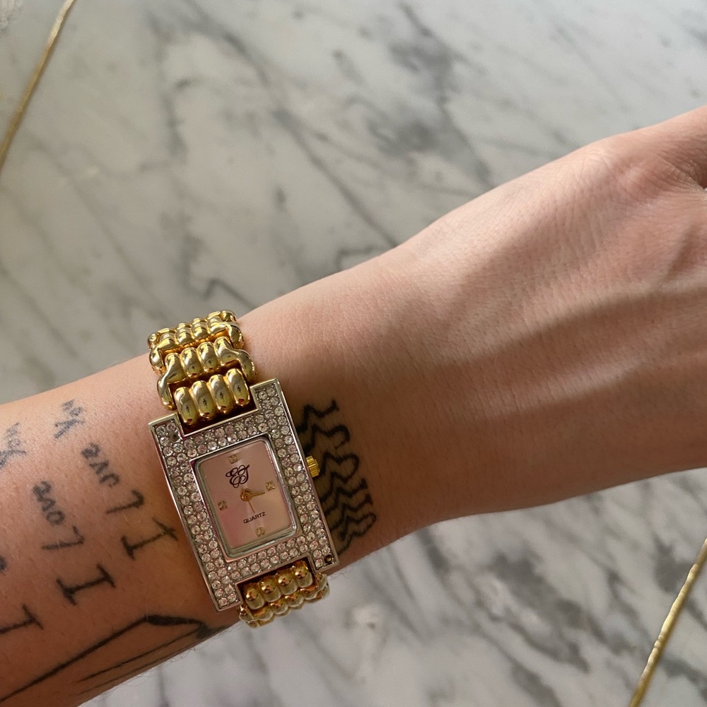 Vintage Elizabeth Taylor White Diamonds Wristwatch